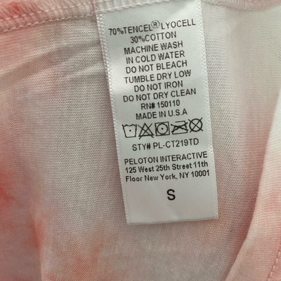 NWT - Peloton Tie-Dye Flow Double Twist Back Relaxed Fit Tank, Size Small - Picture 8 of 8